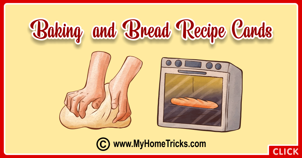 13 Baking and Bread Recipe Cards